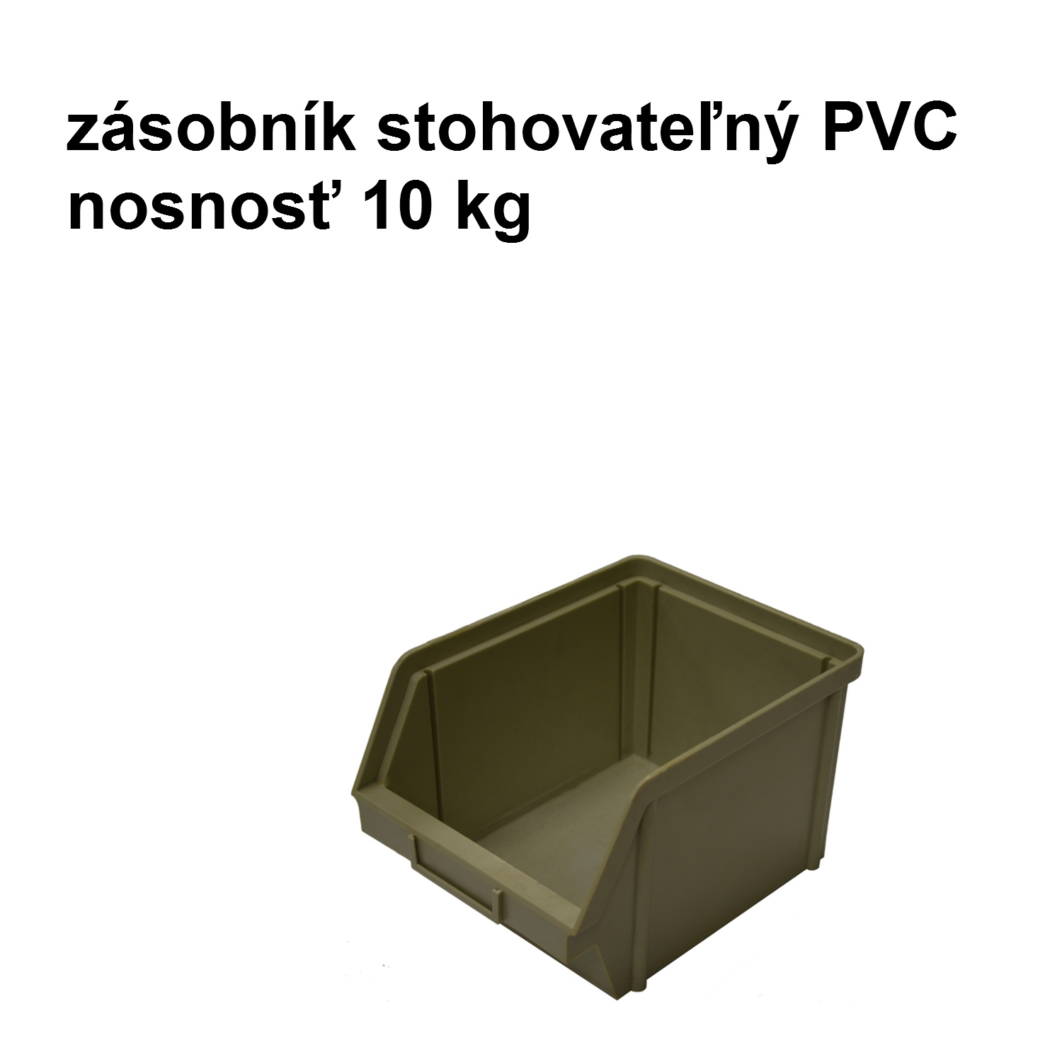 plastová prepravka skosená stohovateľná, nosnosť 10 kg, rozmery d195 x š137 x v120 mm