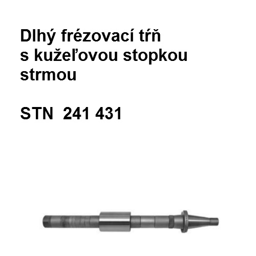 Dlhý frézovací tŕň s kužeľovou stopkou strmou 40x22x500 M20x1,5 (M16) 22x110