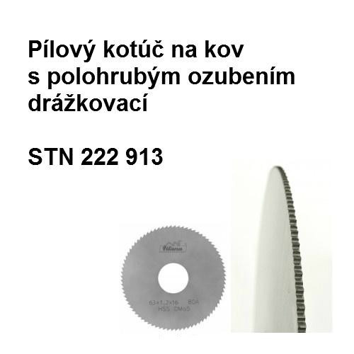 Pílový kotúč na kovy s polohrubým ozubením 100x1 HSS 30