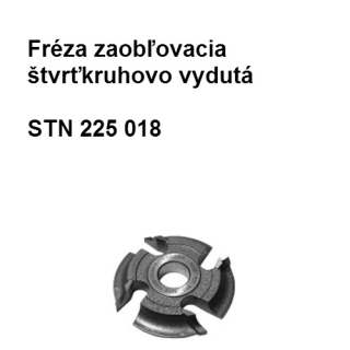 Fréza zaobľovacia štvrťkruhovo vydutá 125 R12 K50